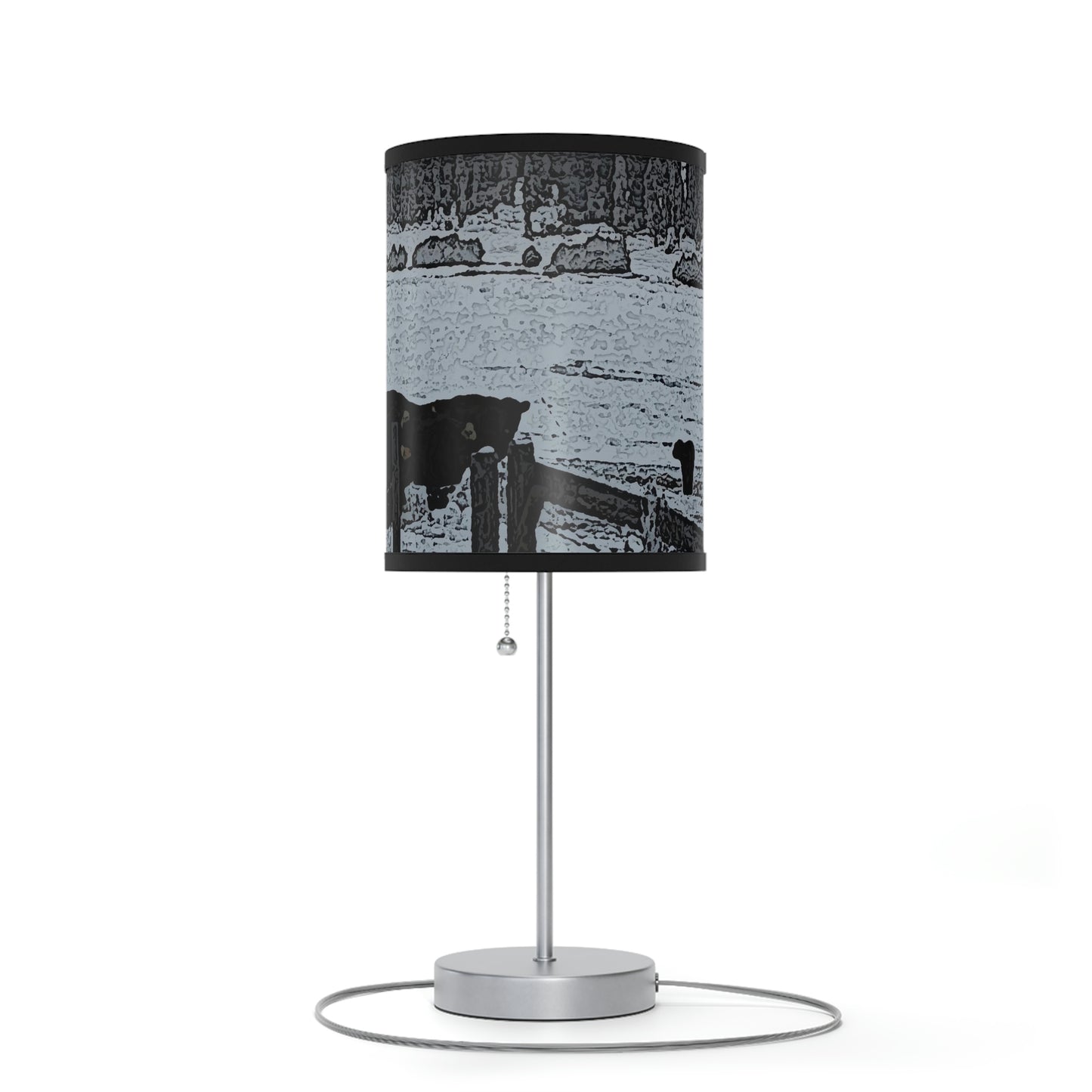 Lamp on a Stand, US|CA plug ... A Quiet Morning ... "Along The Red River & Nature Preserve Plateau" ... Jan23 ... Original Works ...