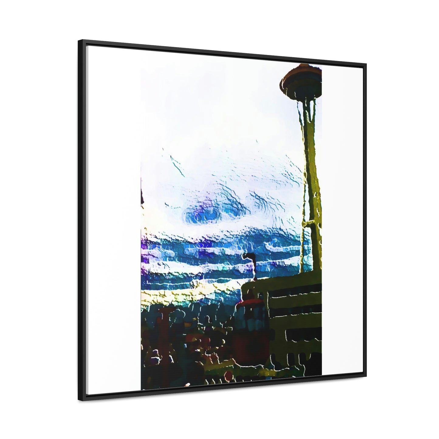 Gallery Canvas Wraps, Square Frame ... Air Tram-Way Gondola & Seattle Space Needle: Seattle World's Fair: 1962 ... Original Works ...