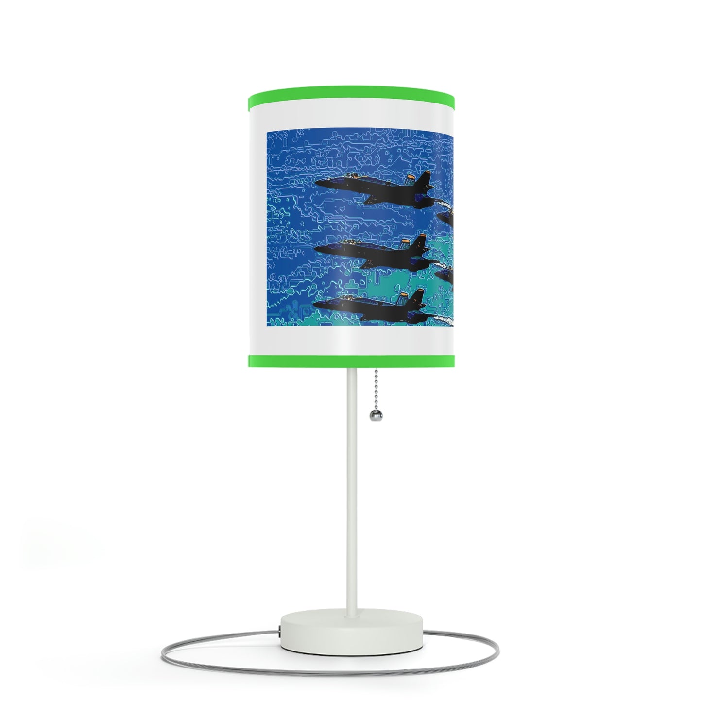 Lamp on a Stand, US|CA plug ... Seattle Seafair ..."Blue Angels Run Over Lake Washington" ... Circa Mid 1980's ... Dr FJ Holt ... Original Works ...