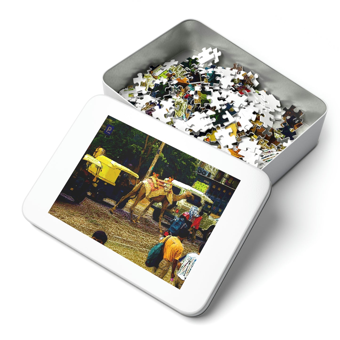 Jigsaw Puzzle (30, 110, 252, 500,1000-Piece) ... "Truckin'-Up-To-Buffalo ... 'Oops - Wrong Country' ... Truckin'-Up-To-New Delll -'E' ... " ... (Delhi, India) ... 5July2007. Original Works ...