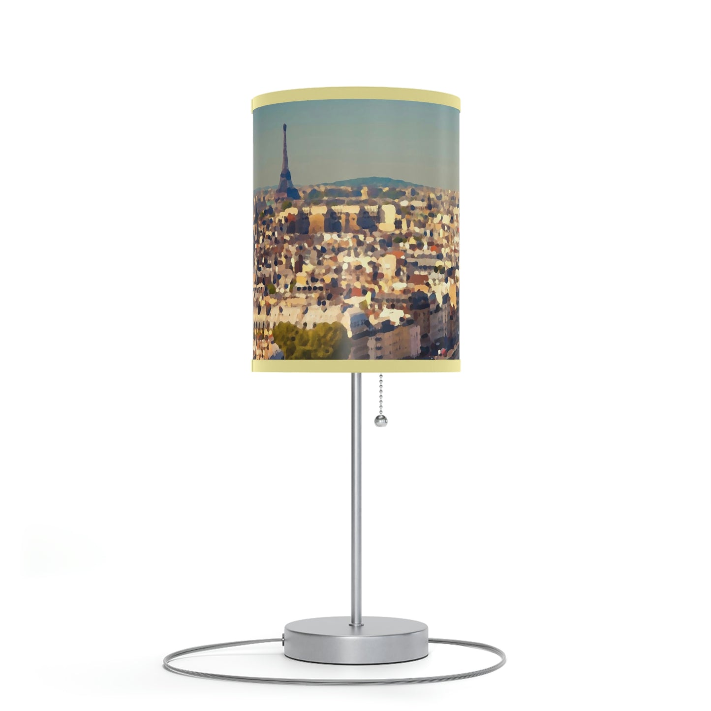 Lamp on a Stand, US|CA plug ... Au Paris ... "Along The River Seine" ... Barbara Joan Bonnell-Holt: 1972 ... Original Works ...