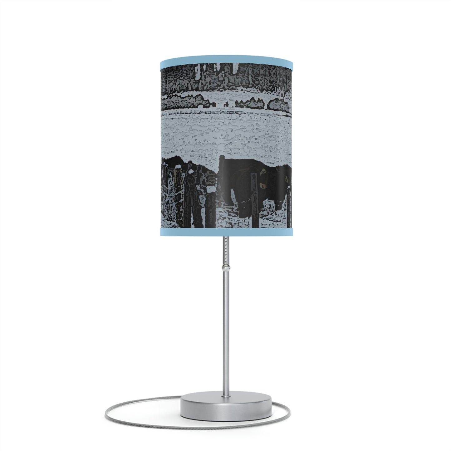 Lamp on a Stand, US|CA plug ... A Quiet Morning ... "Along The Red River & Nature Preserve Plateau" ... Jan23 ... Original Works ...