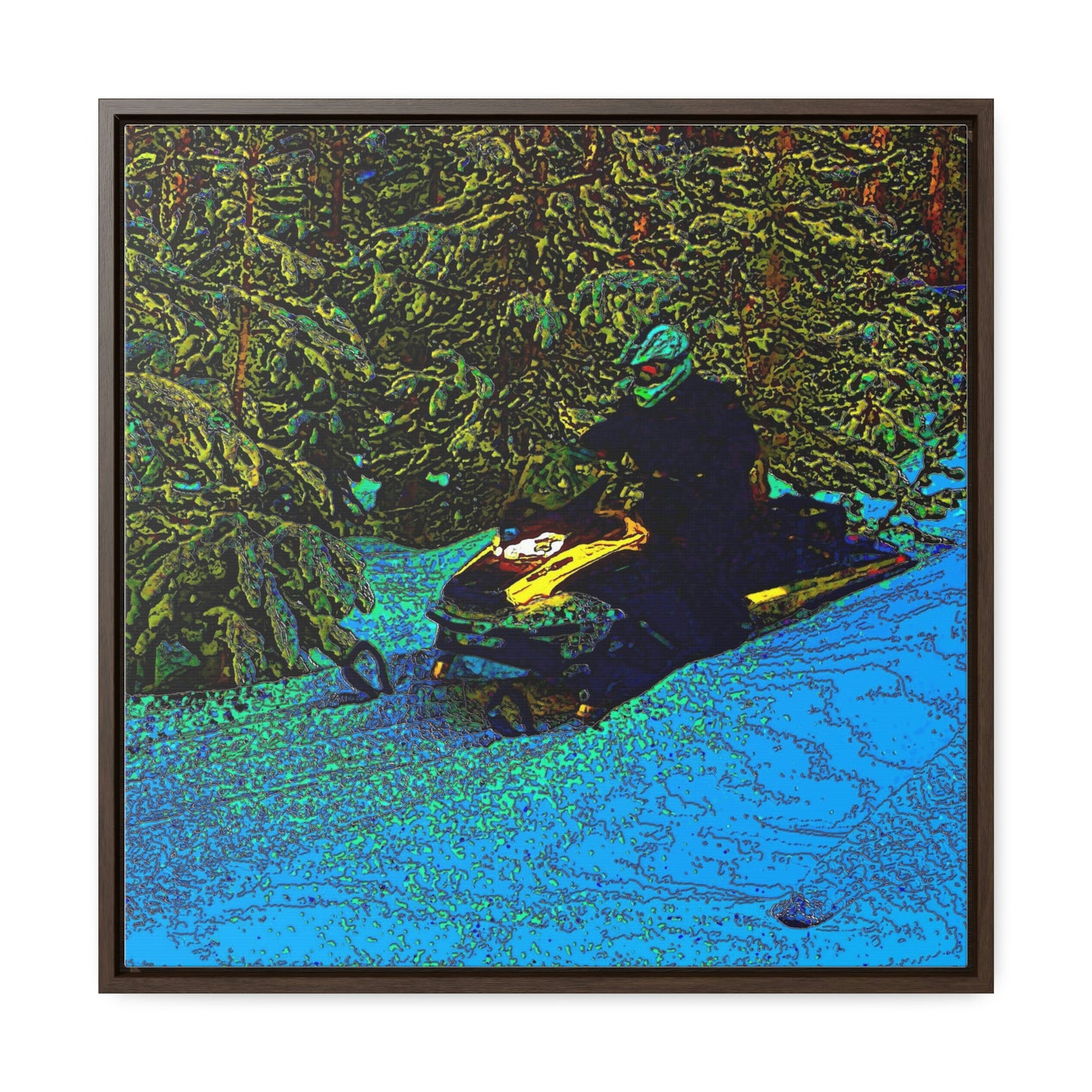 Gallery Canvas Wraps, Square Frame ... Yep ... "Another Day ... Riding Through The Wilderness ... " ... February 2023 ... Original Works ...