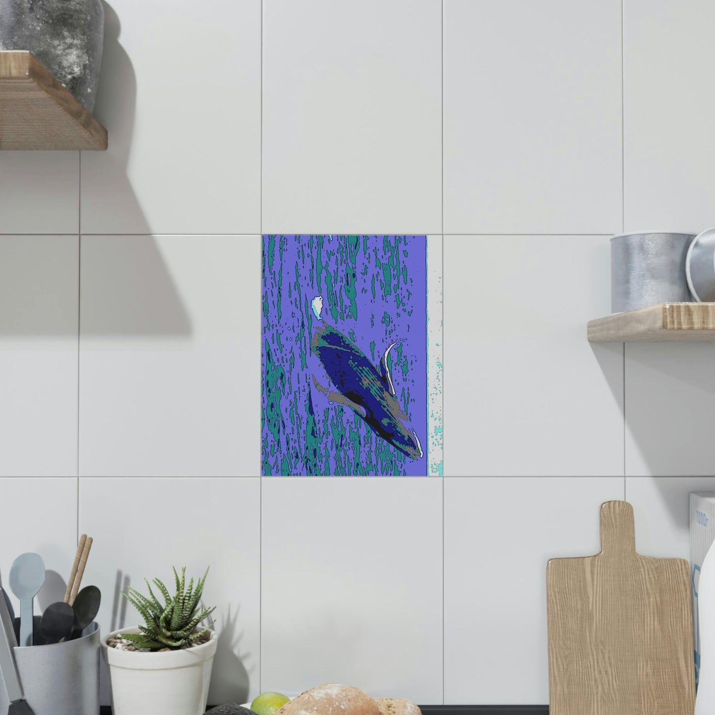 Ceramic Photo Tile ... Baby Humpback Breaching ... Maui, HI: April 2022 ... "Family Archives: KPH" ... Original Works ...