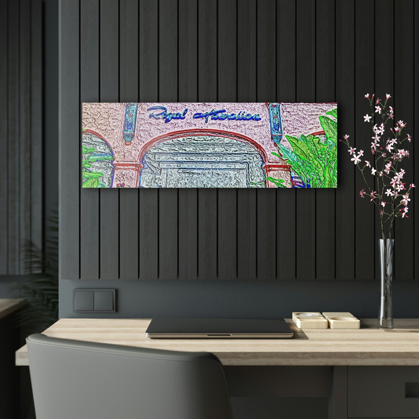 Acrylic Prints ...  "La Grande Entree" At: 'The Pink Palace' ... The Royal Hawai'ian ... Honolulu, HI ... '27Oct2014' ... Original Works ...