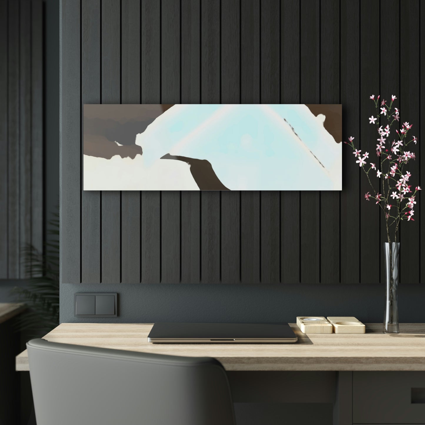 Acrylic Prints ...  After An Intense Snow Storm ... 'Digging Out' ... A Vehicle & Cabin "In The Mountains" ... March 2023 ... Original Works ...