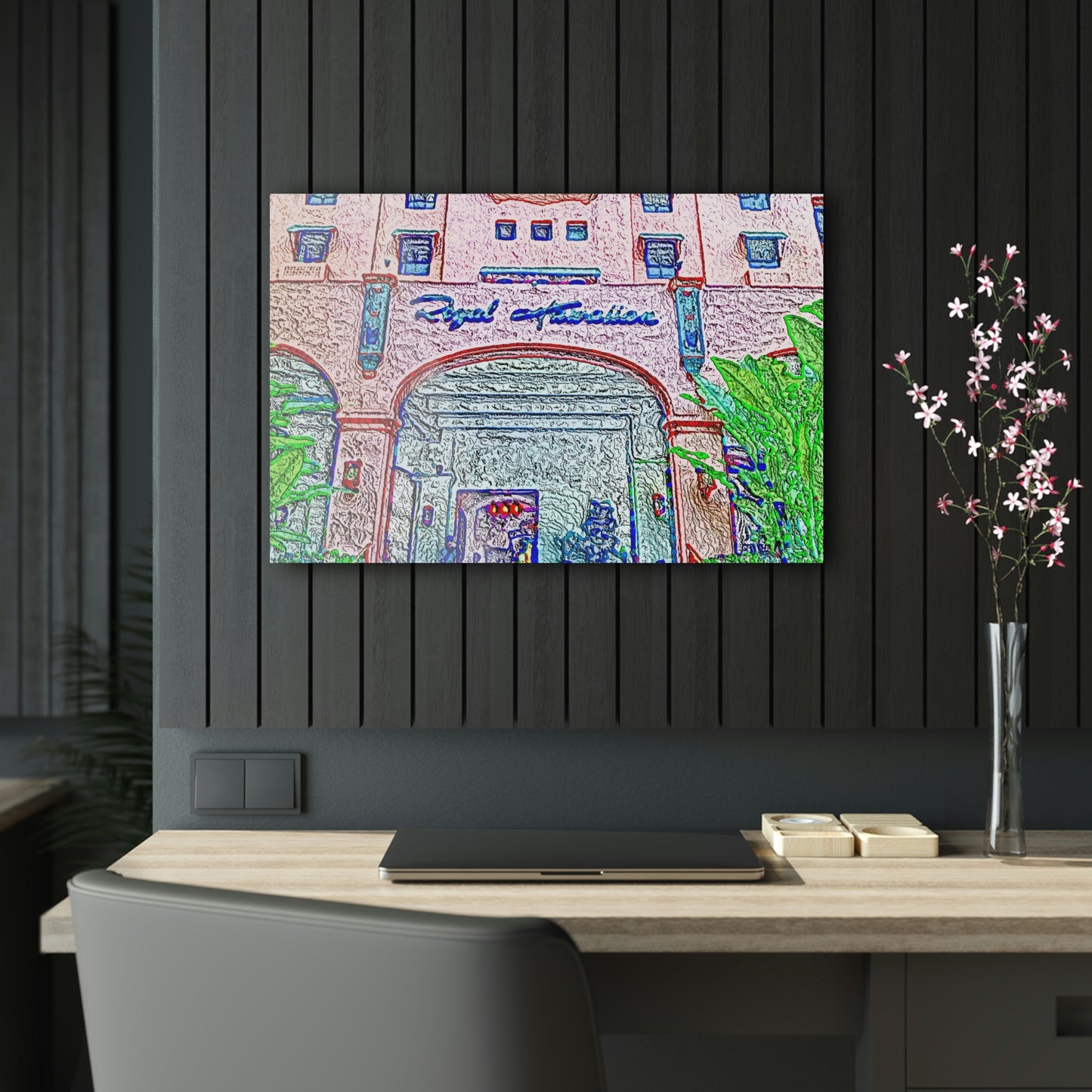 Acrylic Prints ...  "La Grande Entree" At: 'The Pink Palace' ... The Royal Hawai'ian ... Honolulu, HI ... '27Oct2014' ... Original Works ...