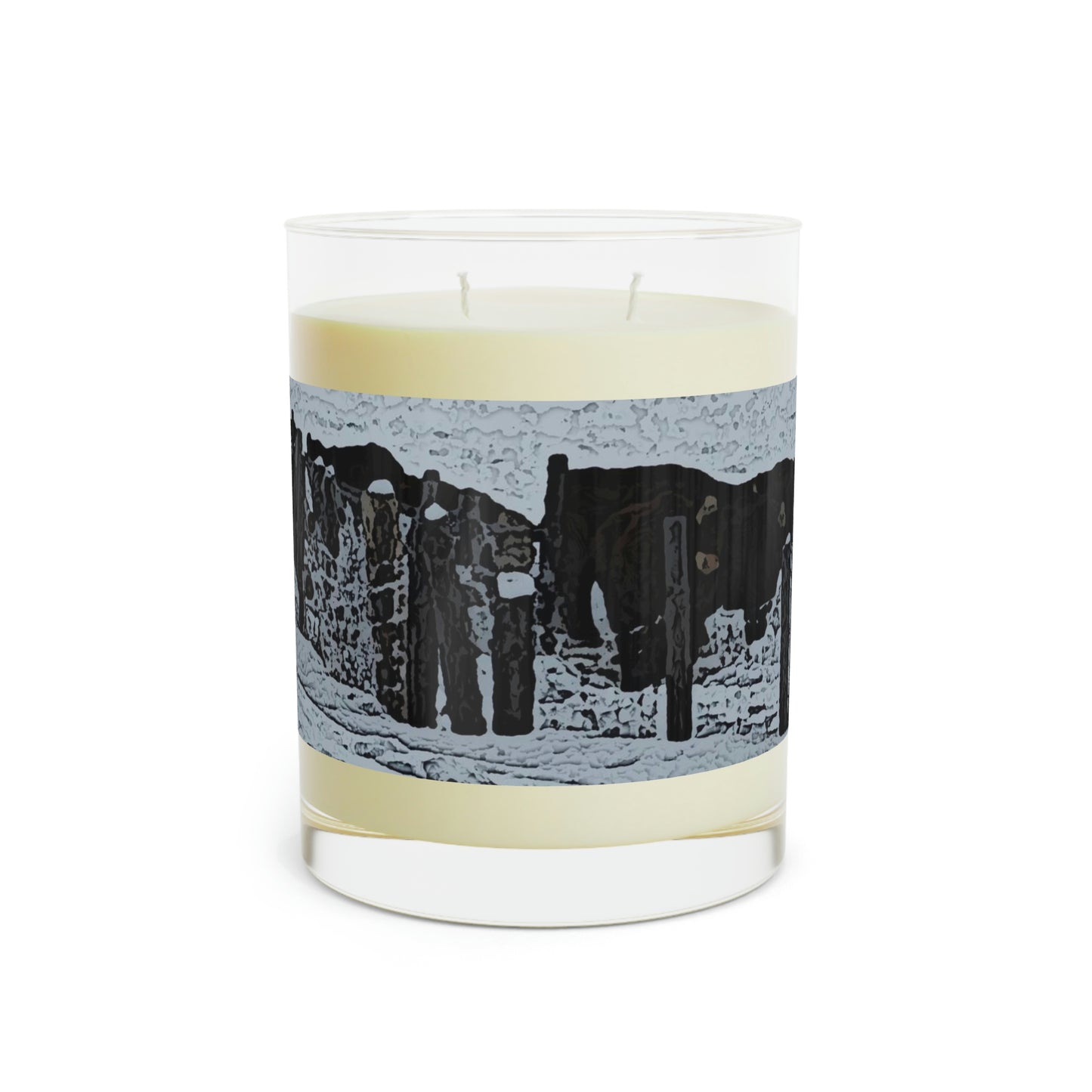 Scented Candle - Full Glass, 11oz ... A Quiet Morning ... "Along The Red River & Nature Preserve Plateau" ... Jan23 ... Original Works ...