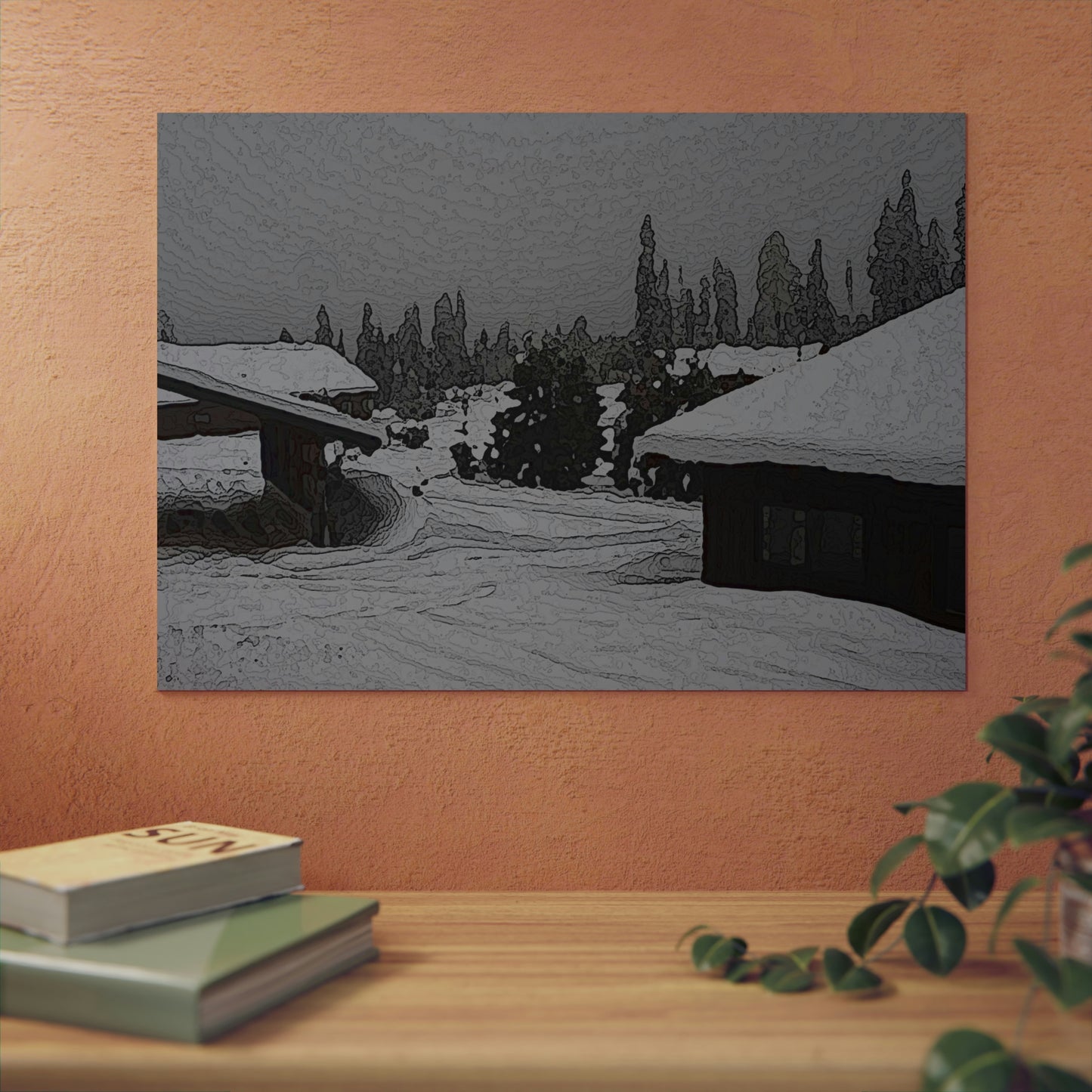 Aluminum Composite Panels ... "A Very Snowy-Day In The Mountains" ... November 2022 ... Central Idaho, 6,000' Elevation ... Original Works ...