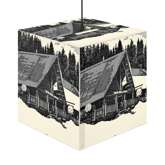 Light Cube Lamp ... A Beautiful Lodge & Back-Country Outfitter In A Mountain Town ... 'Dixie, Idaho, November 2022' ... Original Works ...
