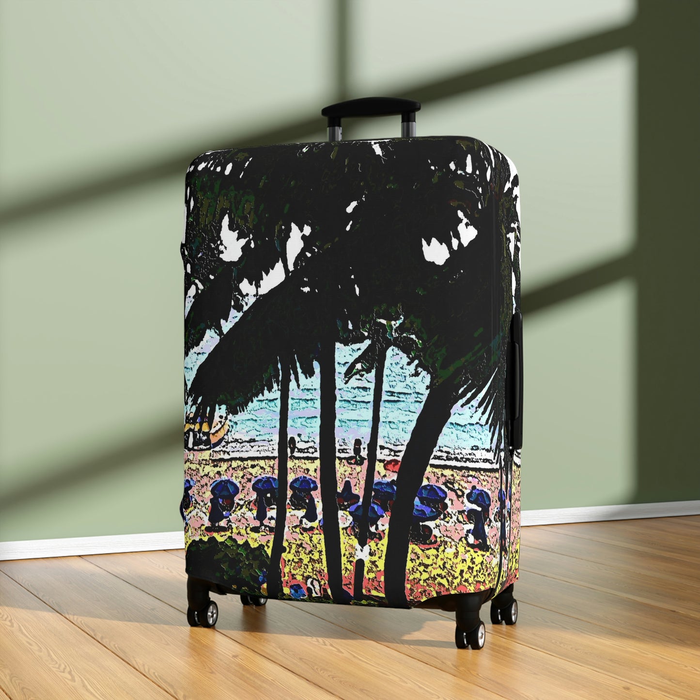 Luggage Cover ... "A Beautiful Beach Amongst The Palms" ... The Outrigger Waikiki, Honolulu, Oahu ... Original Works ...