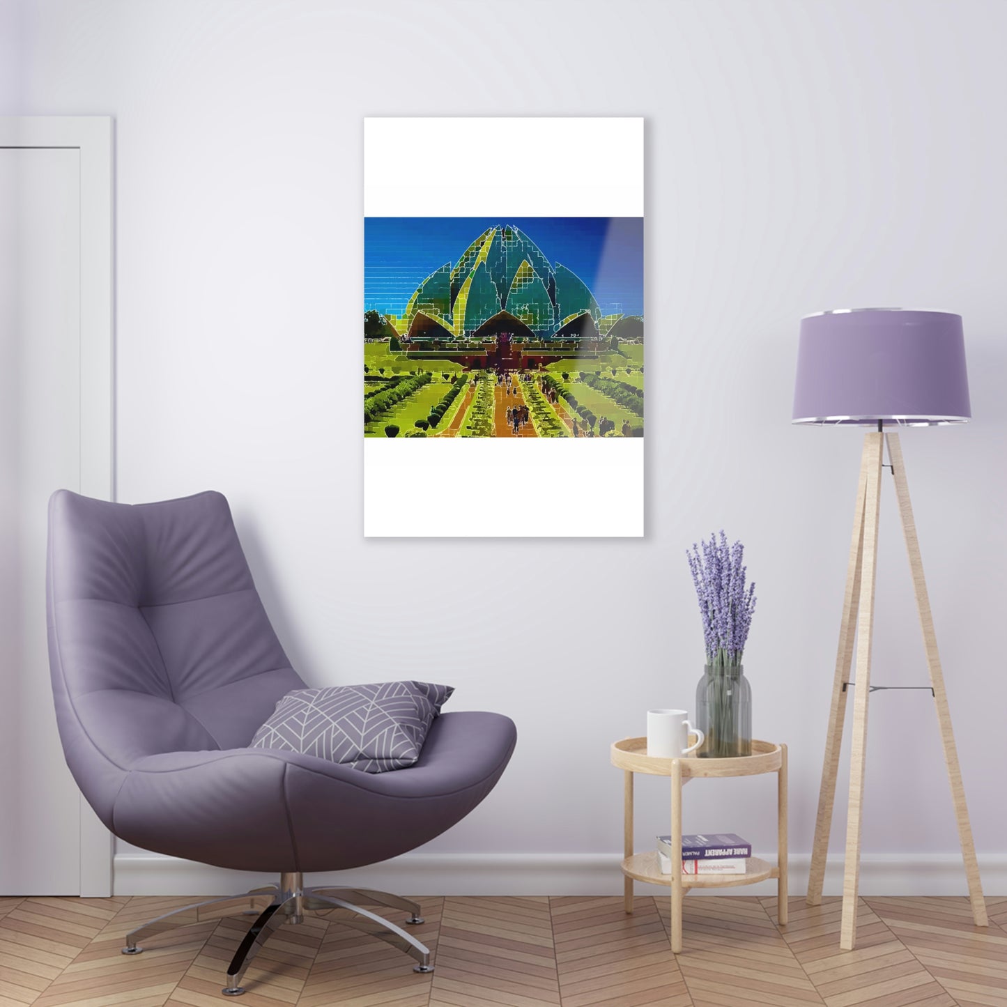 Acrylic Prints ... 'Bahai'i House-Of-Worship' ... "Lotus Temple: Delhi, India, 2008" ... Original Works ...