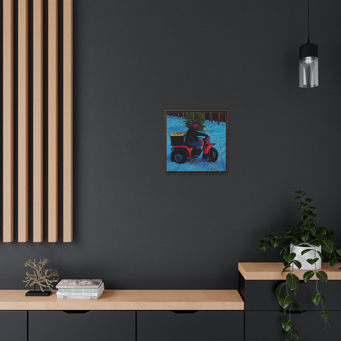 Gallery Canvas Wraps, Square Frame ... There's 2-Wheelin ... There's 4-Wheelin ... 'And-Of-Course' ... "There's 3-Wheelin-In-The-Snow" ...  Original Works ...