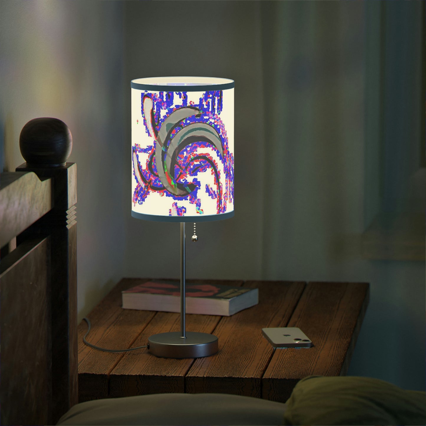 Lamp on a Stand, US|CA plug ... "Waning Moon" ... Central Idaho ... October 2022 ... Rendering Time: 22 Hours ... Original Works ...