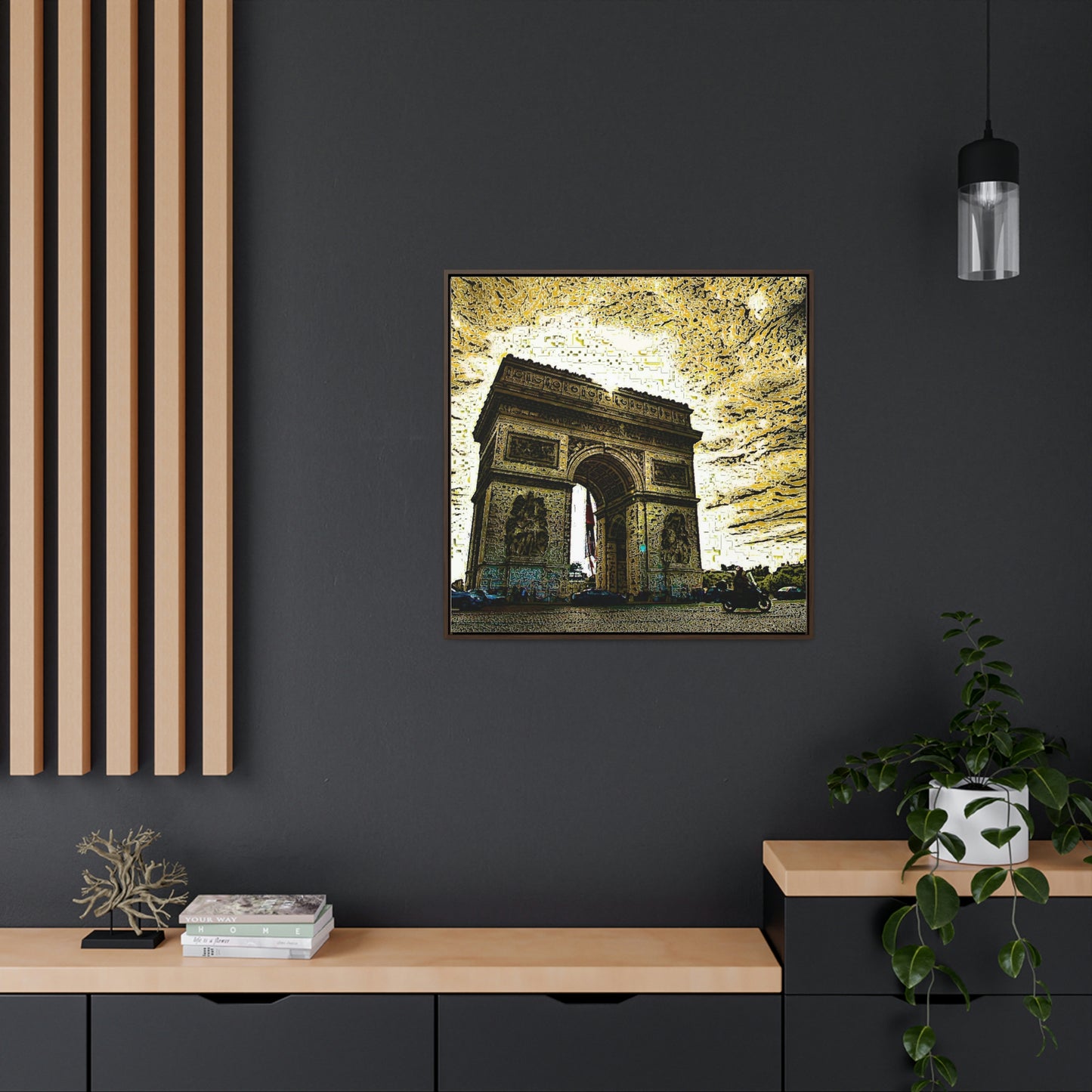 Gallery Canvas Wraps, Square Frame ...  L'Arc de Triomphe ... 'Barbara Joan Bonnell-Holt Photo' ... Circa 1972 ... Oringinal Works ...