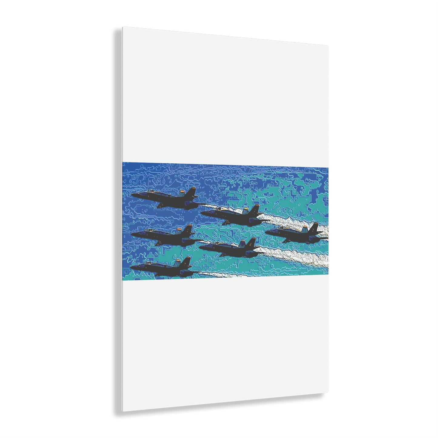 Acrylic Prints ... Seattle Seafair ..."Blue Angels Run Over Lake Washington" ... Circa Mid 1980's ... Dr FJ Holt ... Original Works ...