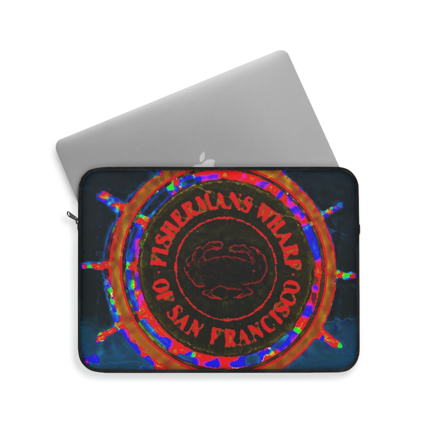 Laptop Sleeve ...  "No.9 Fishermen's Grotto - Fishermen's Wharf, SF, California" ... Family Archives: 1970's ... Original Works ...