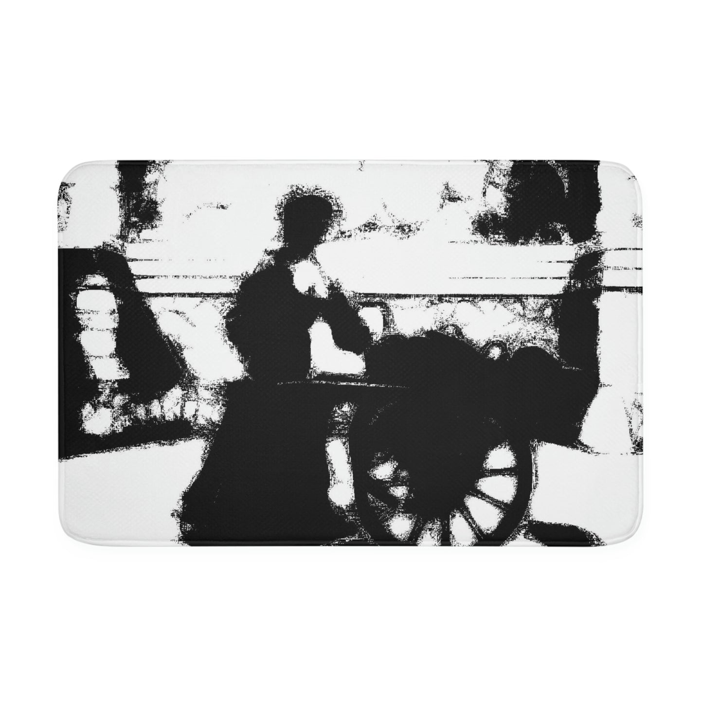 Memory Foam Bath Mat ... Dublin's "Molly Malone Along Grafton Street" ... Cryin' Cockels & Muscles Alive-Alive-Oh ... Circa 2003 ... Original Works ...