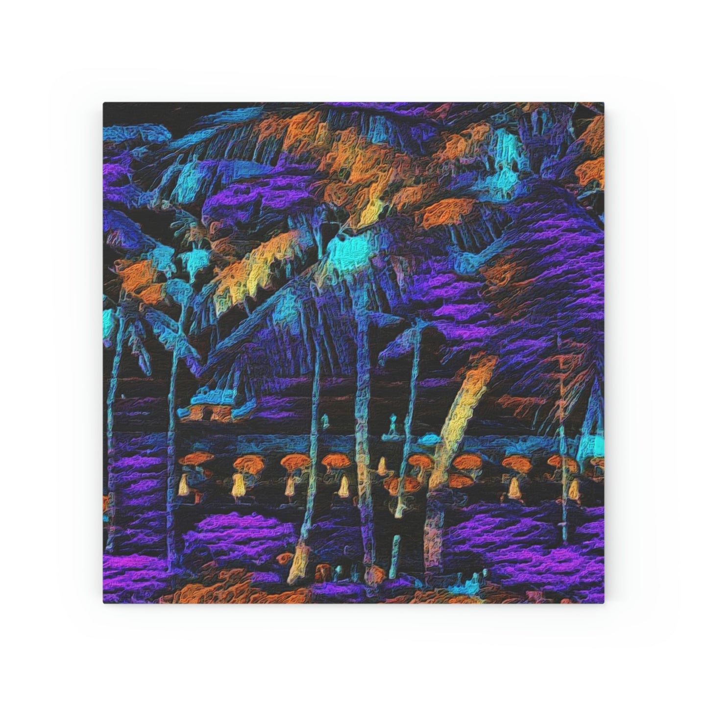 Wood Canvas ... "The Royal Hawai'ian: Waikiki Beach_Beach" ... Honolulu, HI ... Ocotber 2014 (Halloween) ... Original Works ...