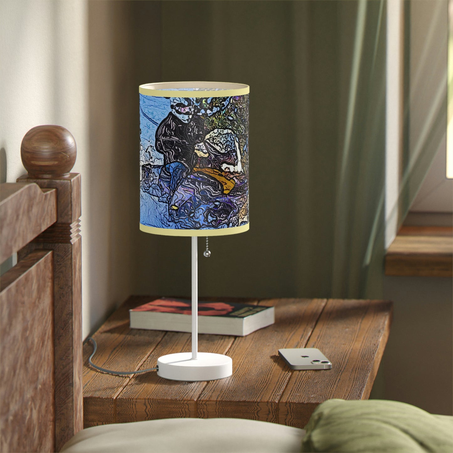 Lamp on a Stand, US|CA plug ... Blasting Through-The-Powder ... 'Central Idaho Mounains ... ' 2Dec22 ...