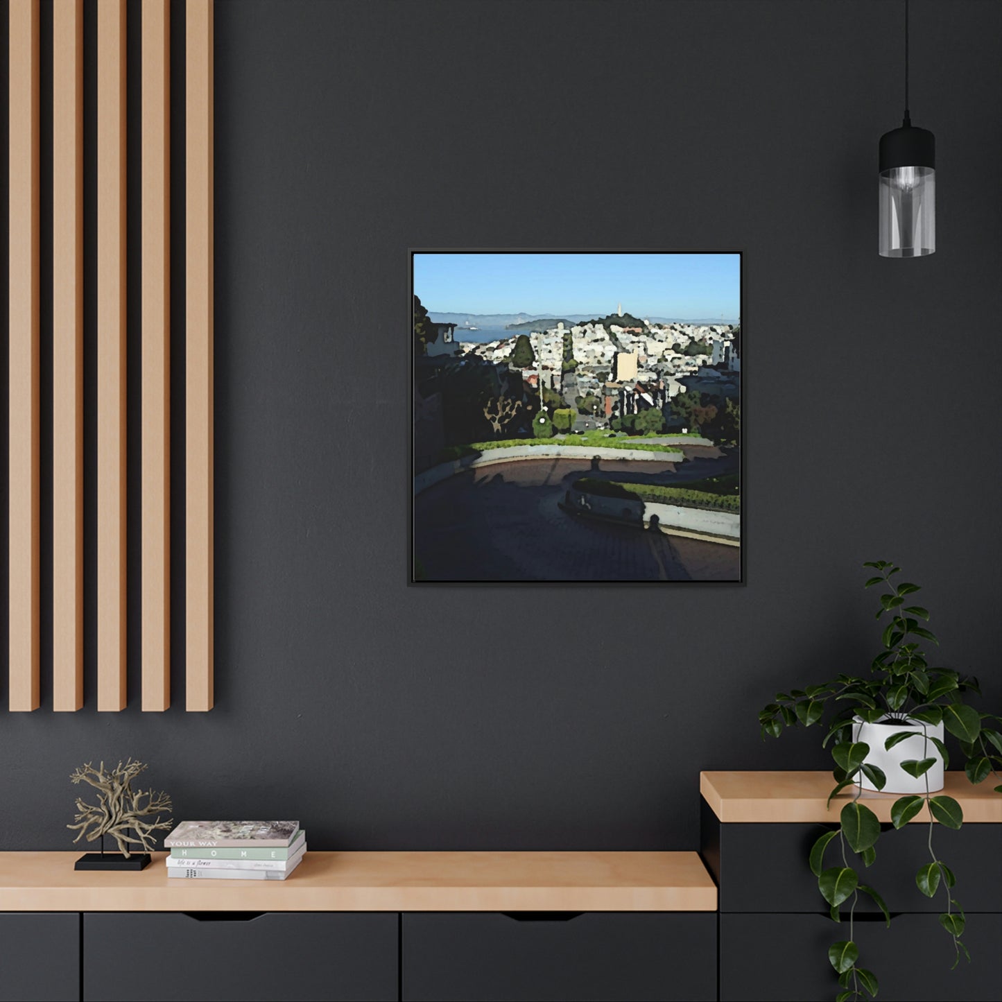 Gallery Canvas Wraps, Square Frame ...  "Lombard Street San Francisco, CA, USA" ... Family Archives 1970's ... Original Works ...