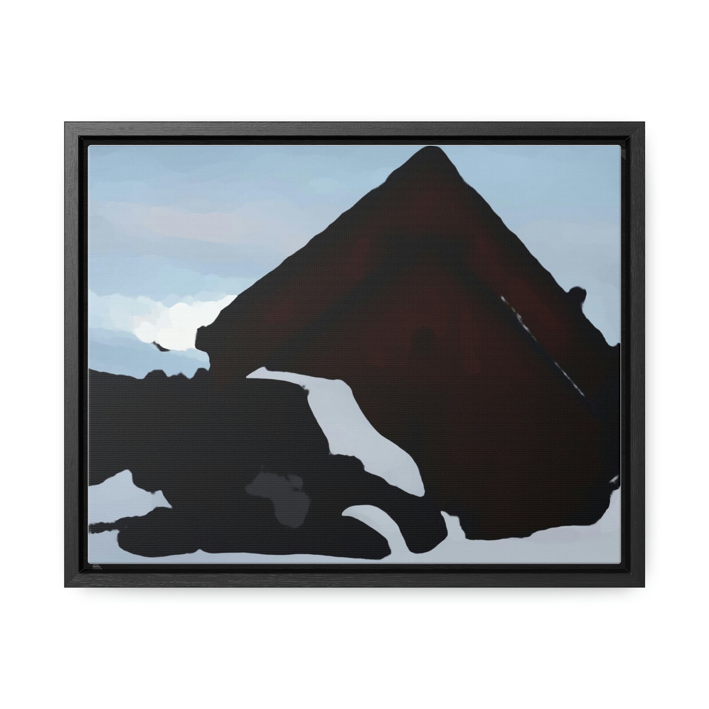 Gallery Canvas Wraps, Horizontal Frame ... After An Intense Snow Storm ... 'Digging Out' ... A Vehicle & Cabin "In The Mountains" ... March 2023 ... Original Works ...