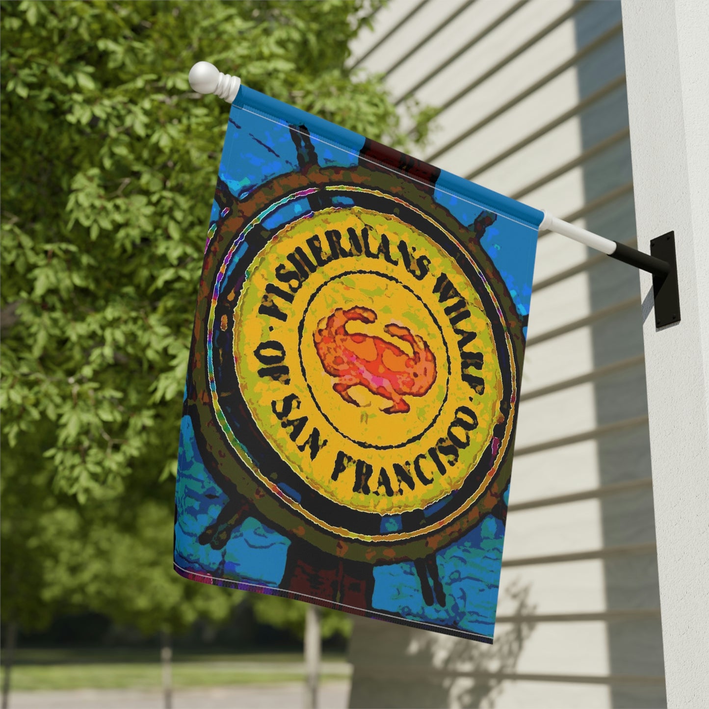 Garden & House Banner ...  "No.9 Fishermen's Grotto - Fishermen's Wharf, SF, California" ... Family Archives: 1970's ... Original Works ...