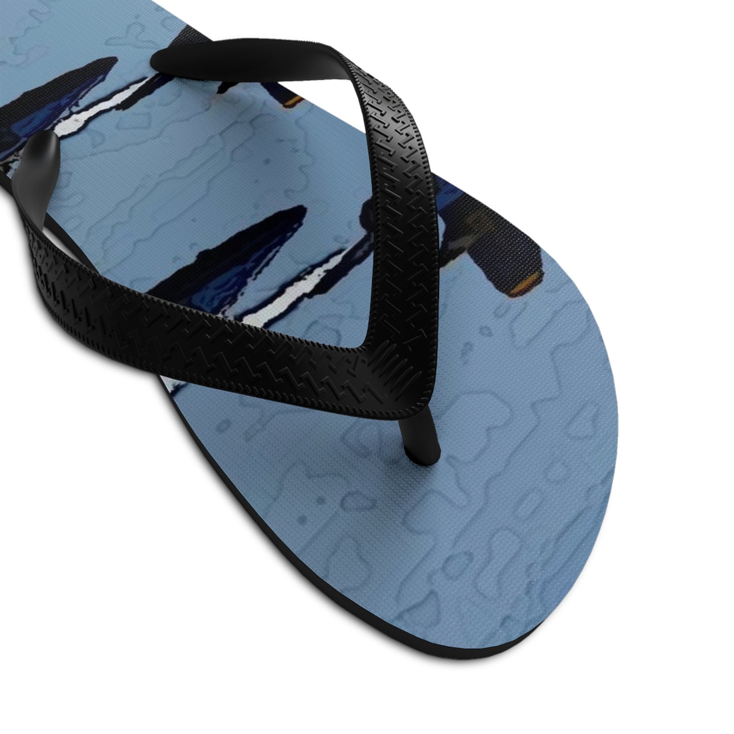 Unisex Flip-Flops ... Seattle Seafair ..."Blue Angels Run Over Lake Washington" ... Circa Mid 1980's ... Dr FJ Holt ... Original Works ...