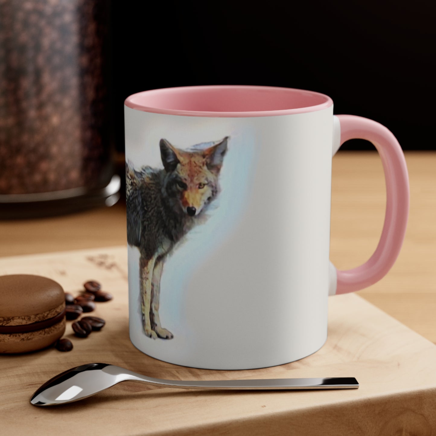 Accent Coffee Mug, 11oz ... Coyote ... "Yosemite Valley: Circa May23 ... KPH Base Photo" ... Original Works ...
