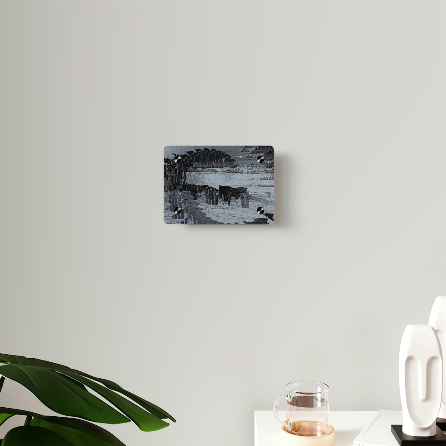 Acrylic Wall Art Panels ... A Quiet Morning ... "Along The Red River & Nature Preserve Plateau" ... Jan23 ... Original Works ...