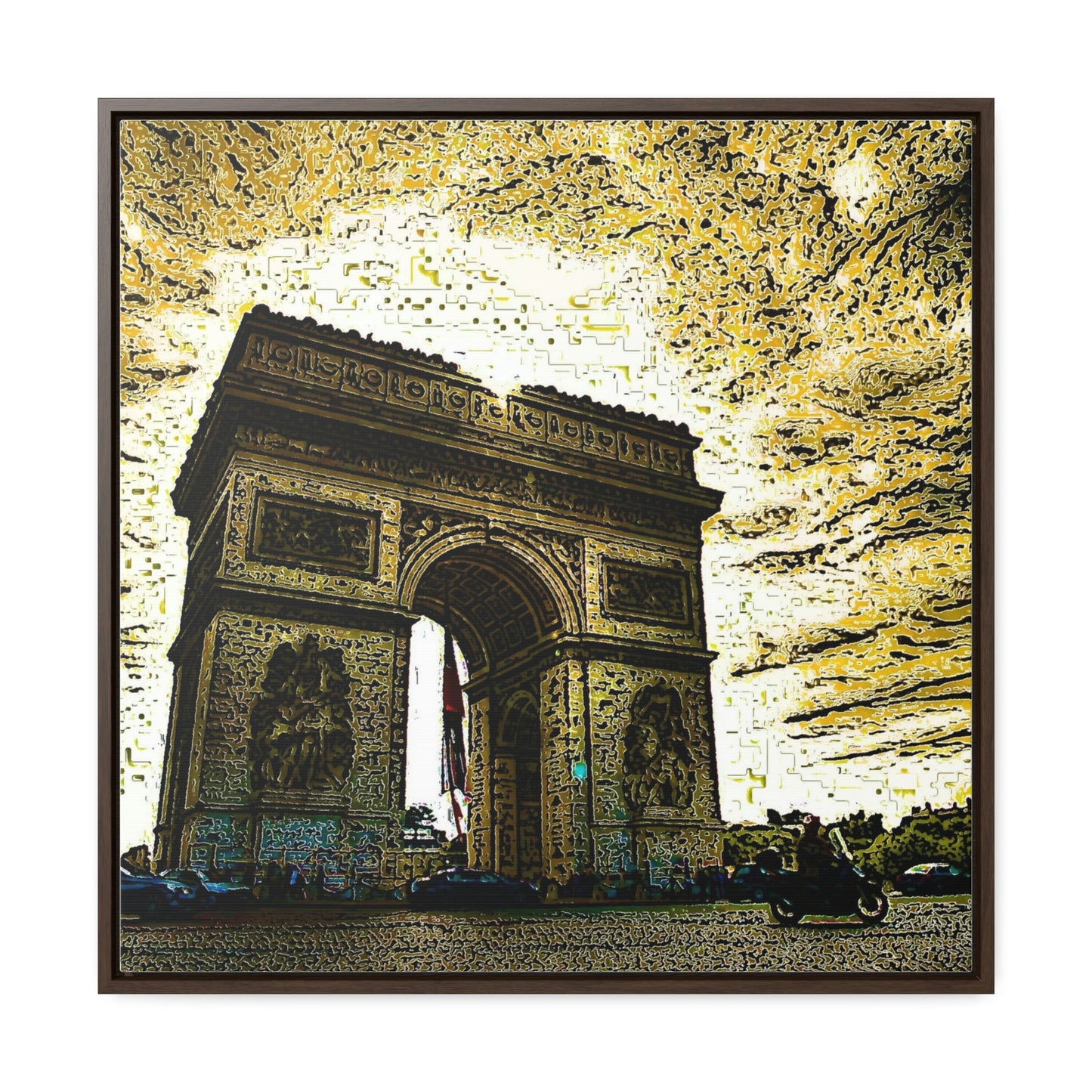 Gallery Canvas Wraps, Square Frame ...  L'Arc de Triomphe ... 'Barbara Joan Bonnell-Holt Photo' ... Circa 1972 ... Oringinal Works ...