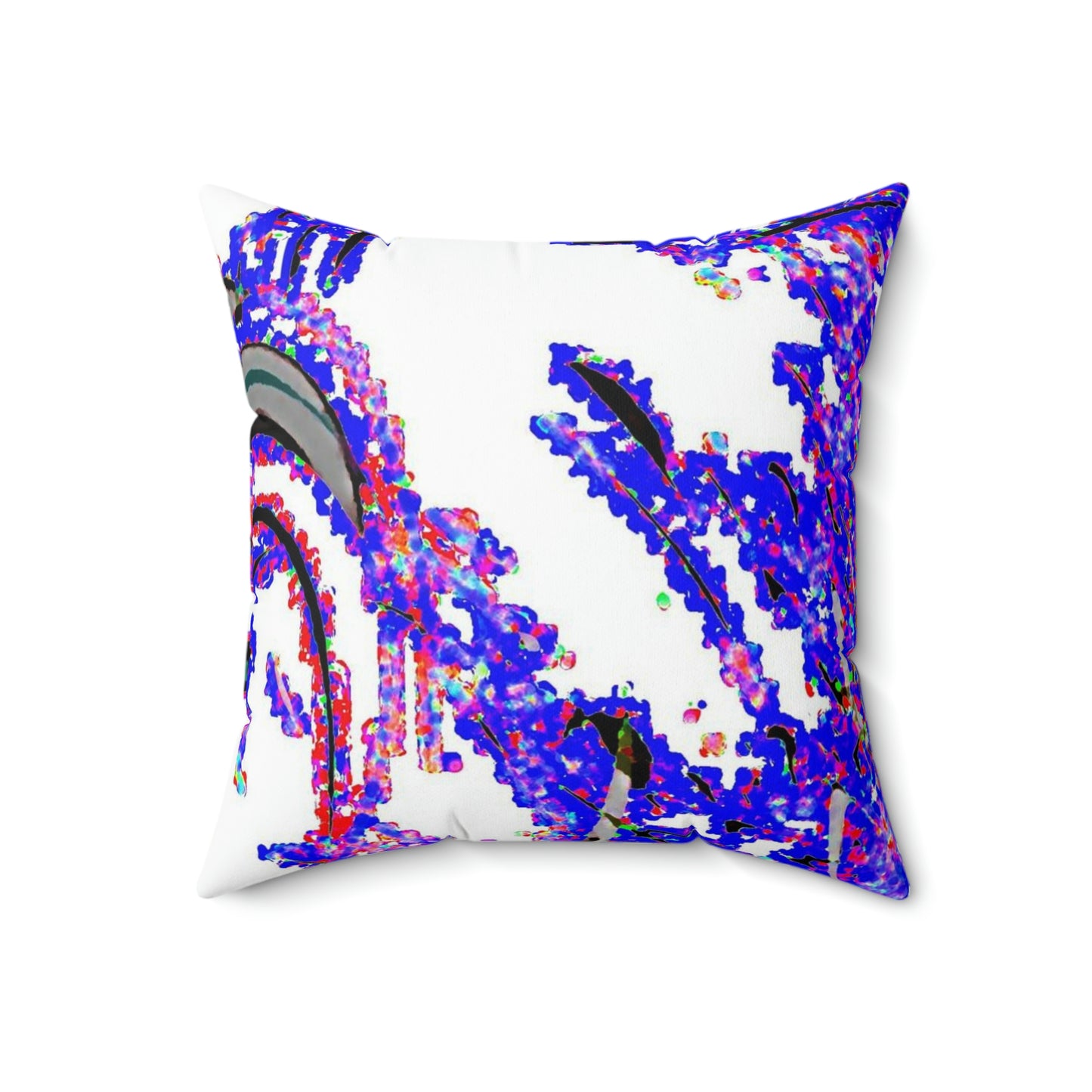 Spun Polyester Square Pillow ... "Waning Moon" ... Central Idaho ... October 2022 ... Rendering Time: 22 Hours ... Original Works ...