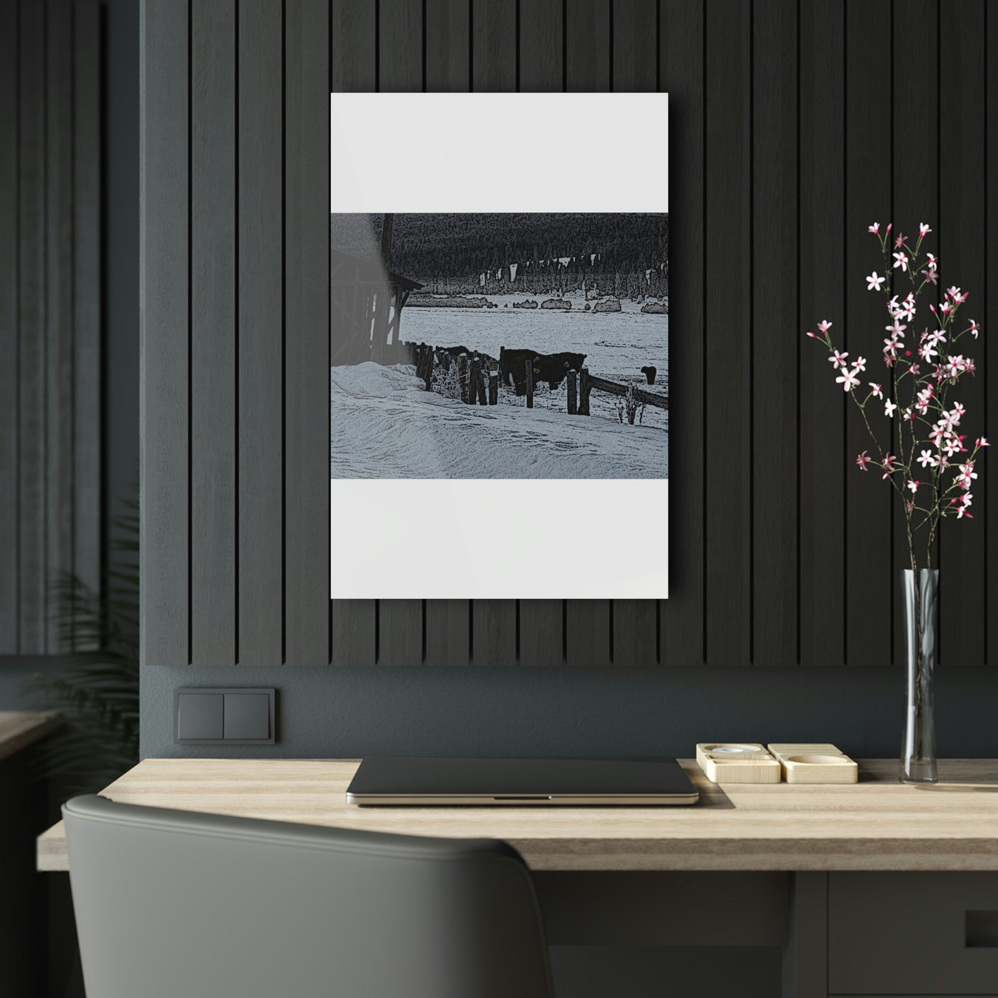 Acrylic Prints ... A Quiet Morning ... "Along The Red River & Nature Preserve Plateau" ... Jan23 ... Original Works ...