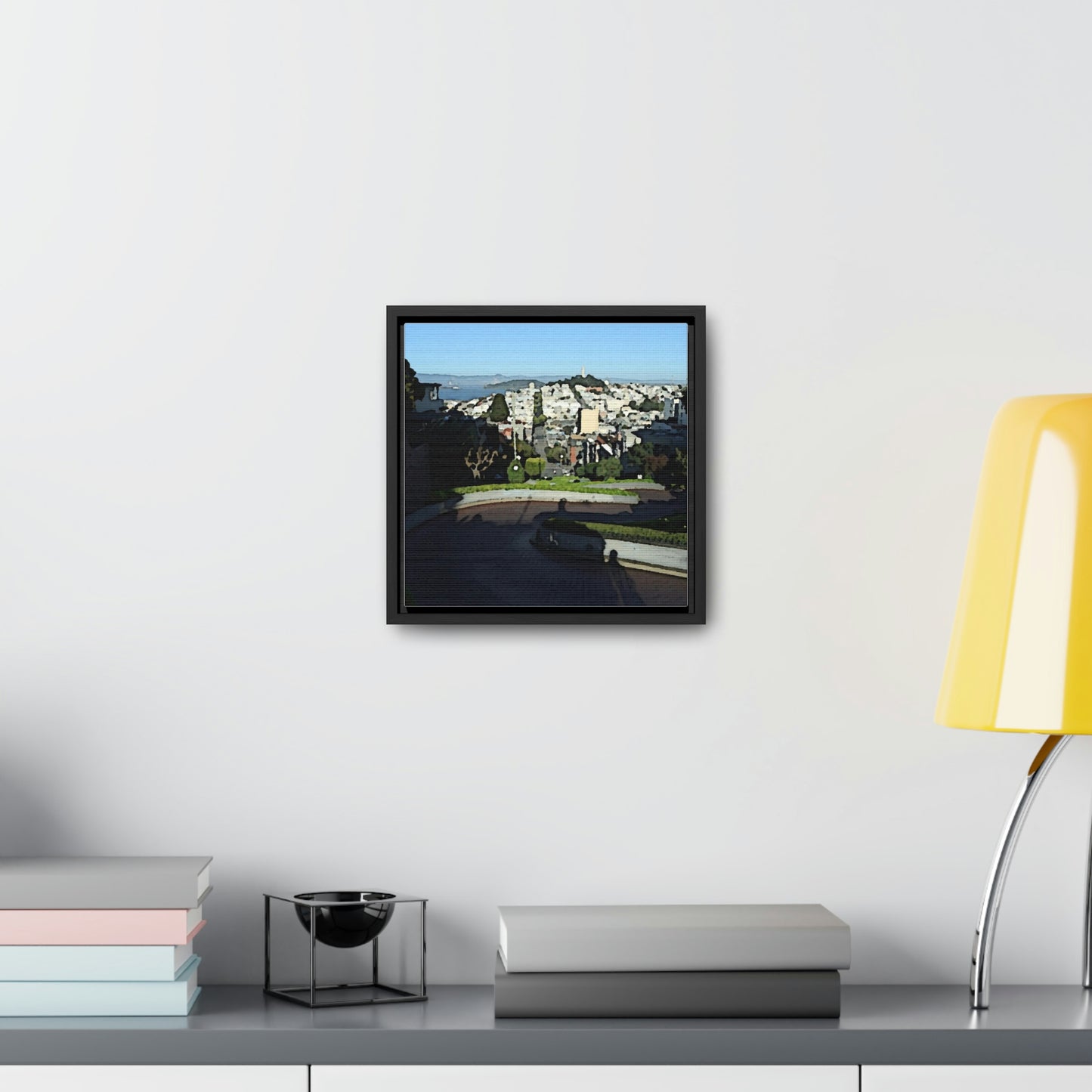 Gallery Canvas Wraps, Square Frame ...  "Lombard Street San Francisco, CA, USA" ... Family Archives 1970's ... Original Works ...