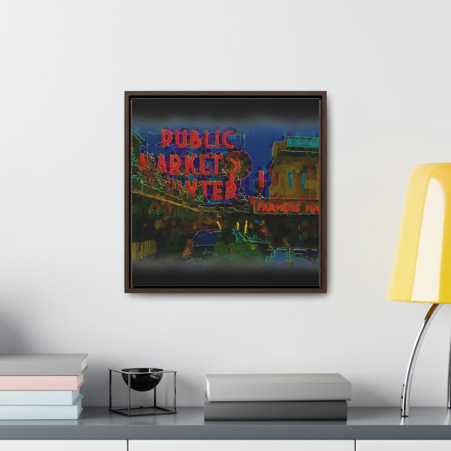 Gallery Canvas Wraps, Square Frame ... PPM: Pike Place Market ... Original Work ... Winter 2022 ...