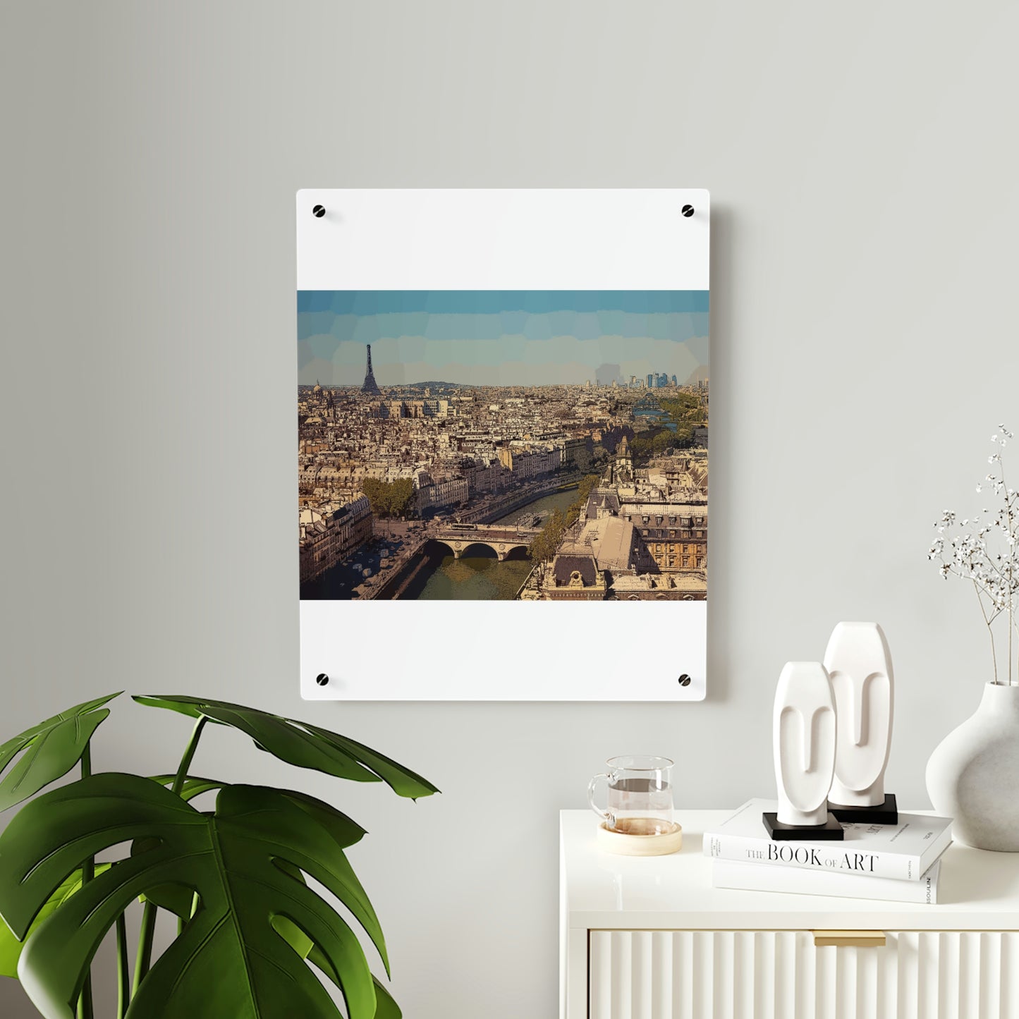 Acrylic Wall Art Panels ... Au Paris ... "Along The River Seine" ... Barbara Joan Bonnel-Holt: 1972 ... Original Works ...