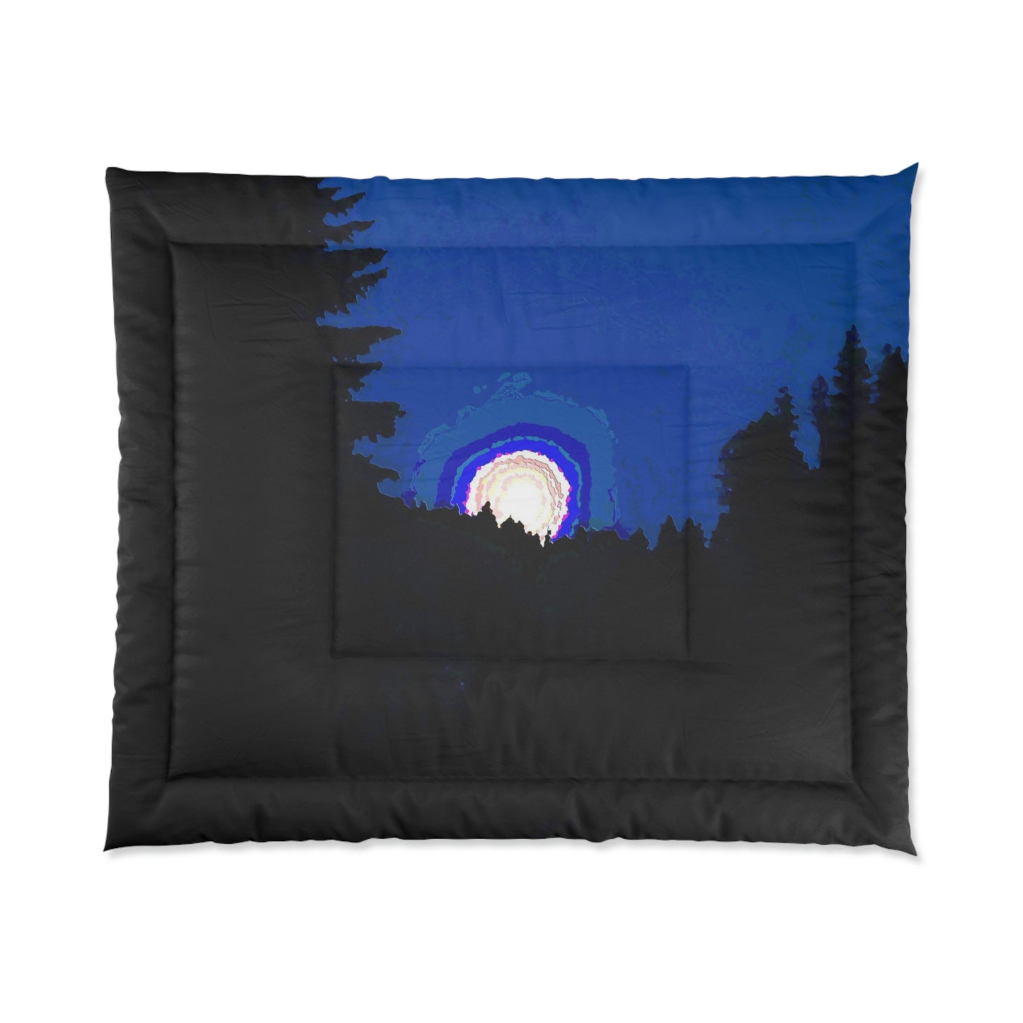 Comforter ... "The Road Home" ...' Over The River & Through The Woods To? ...' ... Moonscape Near Elk City, Idaho ... Original Works ... 5Jan23 ...
