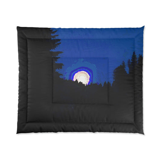 Comforter ... "The Road Home" ...' Over The River & Through The Woods To? ...' ... Moonscape Near Elk City, Idaho ... Original Works ... 5Jan23 ...