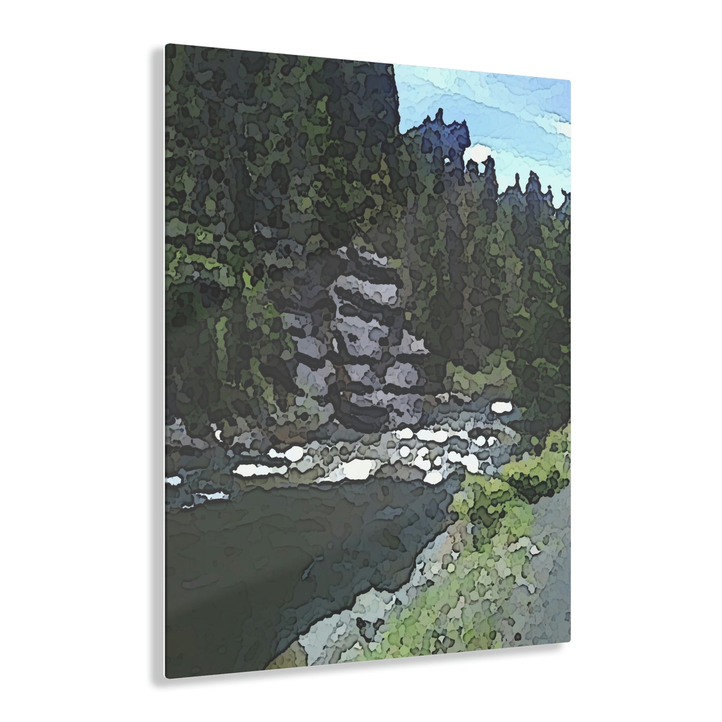 Acrylic Prints ...  "I Am Innocent" ... Tricky-Dick Immortalized ... Nixon Rock: Along The River ... Central Idaho, Summer 2020 ... Original Works ...