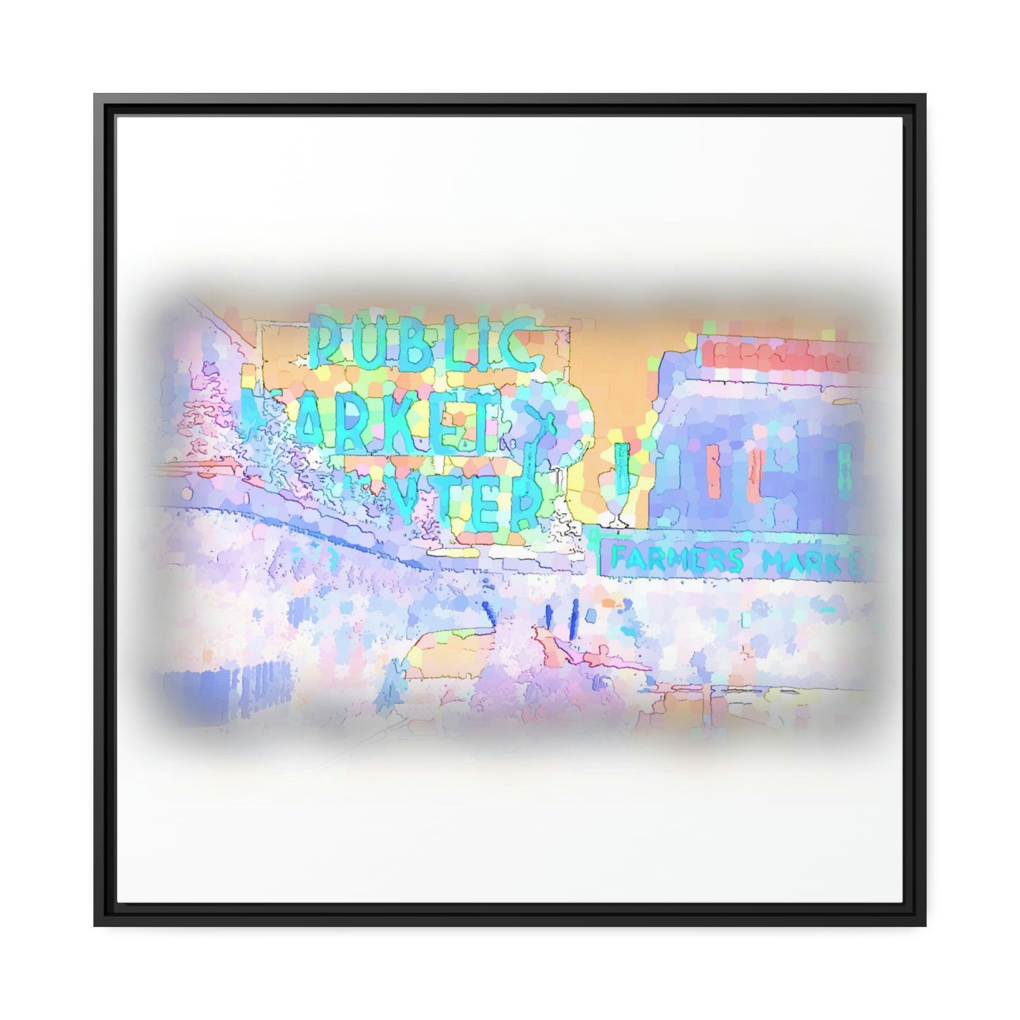 Matte Canvas, Black Frame ... PPM: Pike Place Market ... Original Work ... Winter 2022 ...