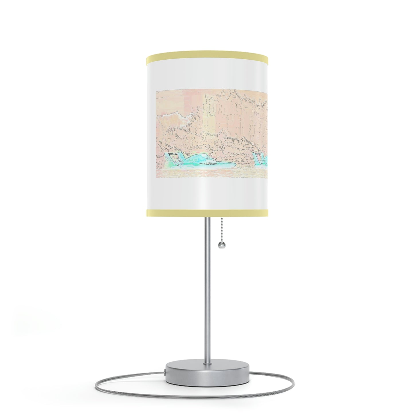 Lamp on a Stand, US|CA plug ... Seattle Columbia Cup On Lake Washington ... "Dave Wilcox Heads For The Win" ... Associate Gift-Photo ... Original Works ...