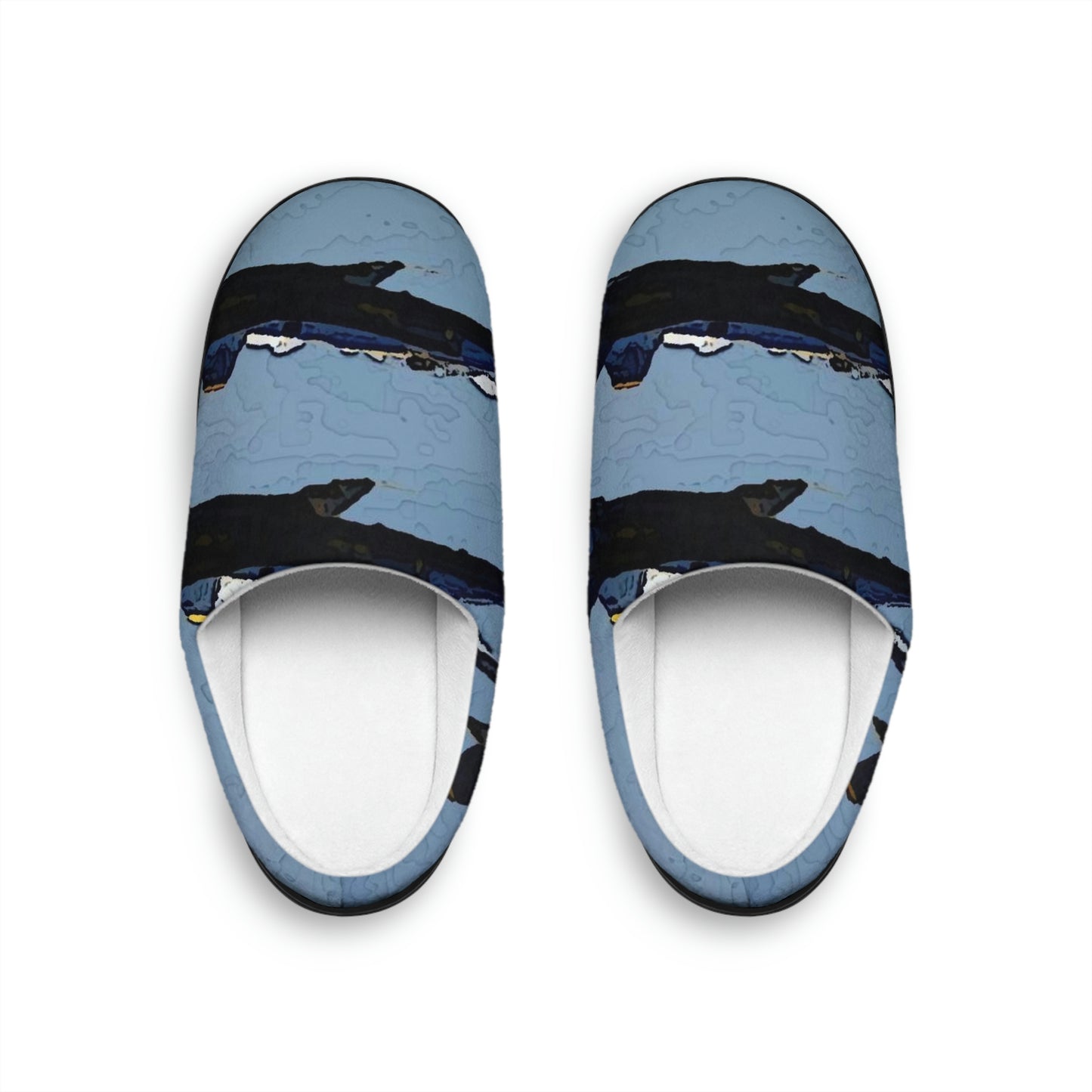 Men's Indoor Slippers ... Seattle Seafair ..."Blue Angels Run Over Lake Washington" ... Circa Mid 1980's ... Dr FJ Holt ... Original Works ...