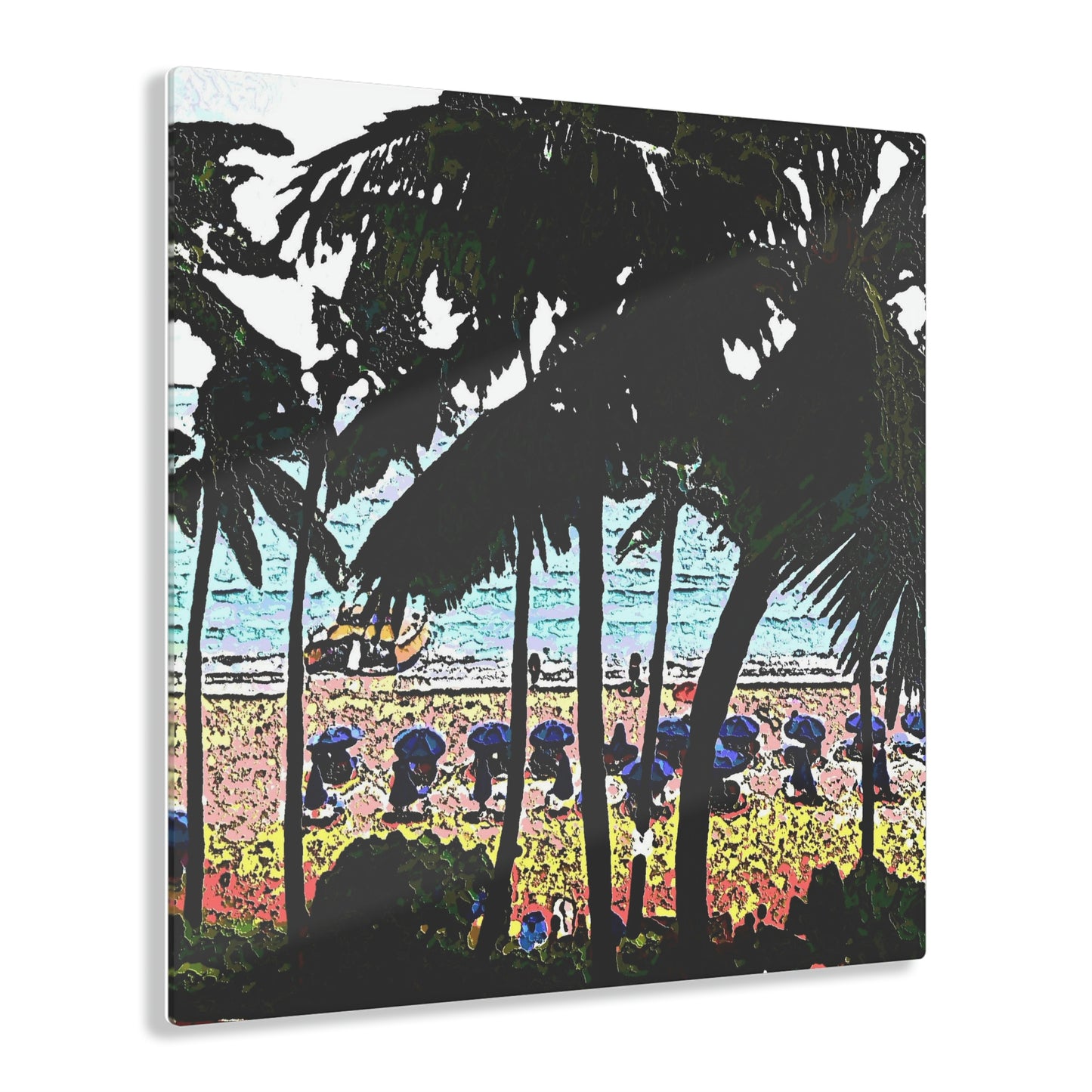Acrylic Prints ... "A Beautiful Beach Amongst The Palms" ... The Outrigger Waikiki, Honolulu, Oahu ... Original Works ...