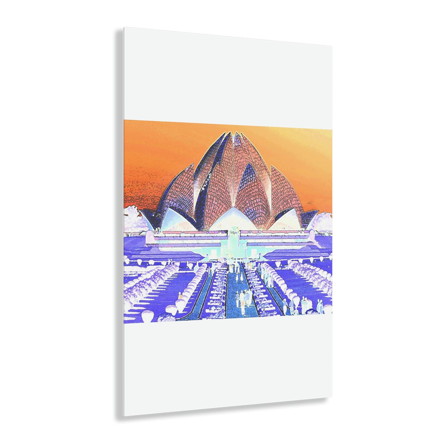Acrylic Prints ... 'Bahai'i House-Of-Worship' ... "Lotus Temple: Delhi, India, 2008" ... Original Works ...