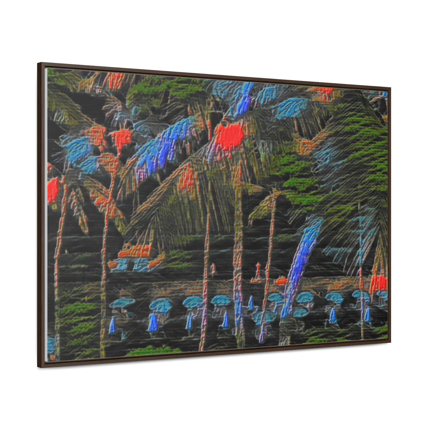 Gallery Canvas Wraps, Horizontal Frame ... "The Royal Hawai'ian: Waikiki Beach_Beach" ... Honolulu, HI ... Ocotber 2014 (Halloween) ... Original Works ...