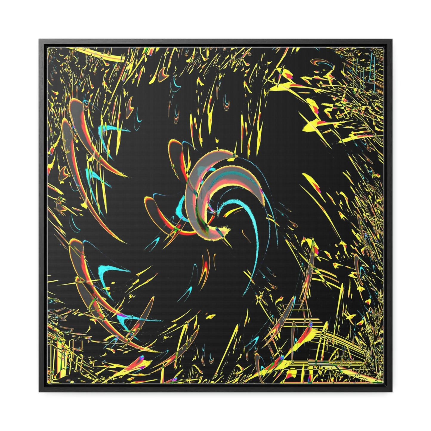 Gallery Canvas Wraps, Square Frame ... "Waning Moon" ... Central Idaho ... October 2022 ... Rendering Time: 22 Hours ... Original Works ...