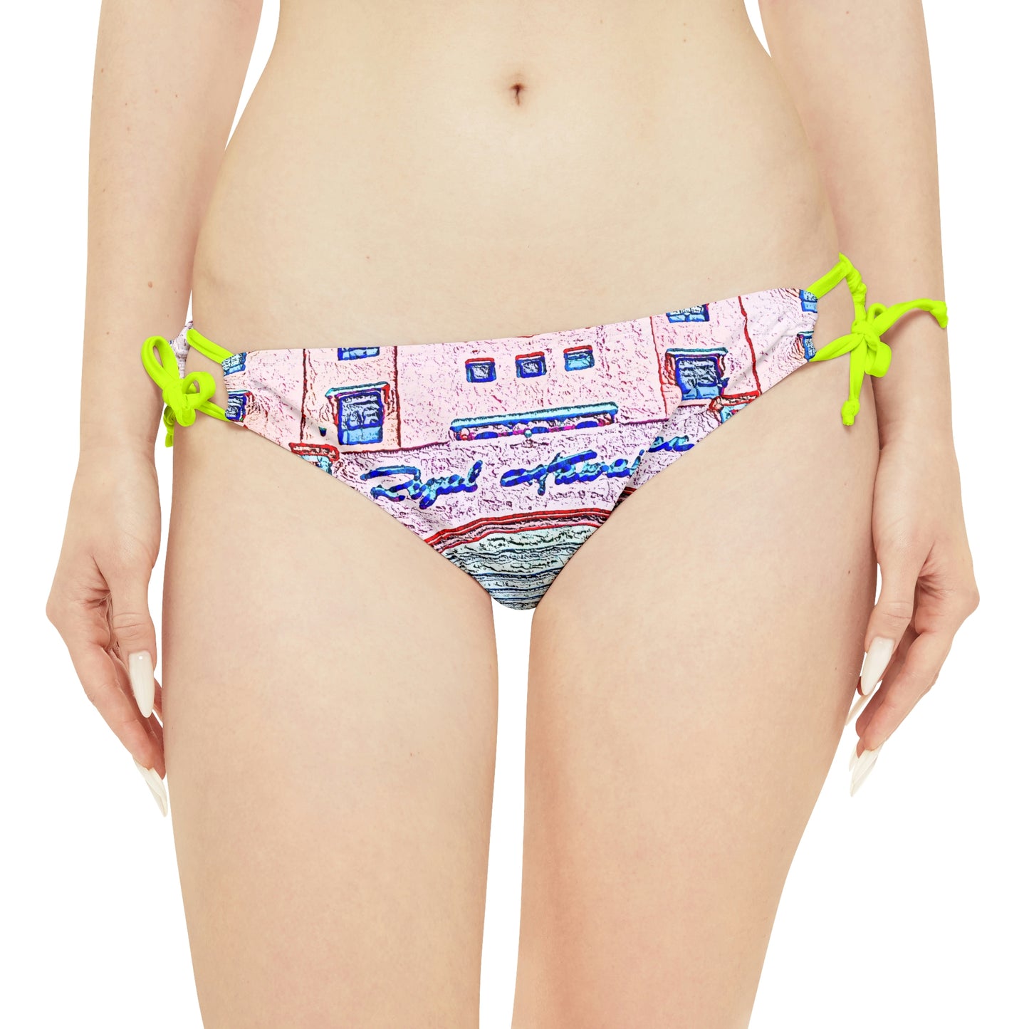 Strappy Bikini Set ... "La Grande Entree" At: 'The Pink Palace' ... The Royal Hawai'ian ... Honolulu, HI ... '27Oct2014' ... Original Works ...