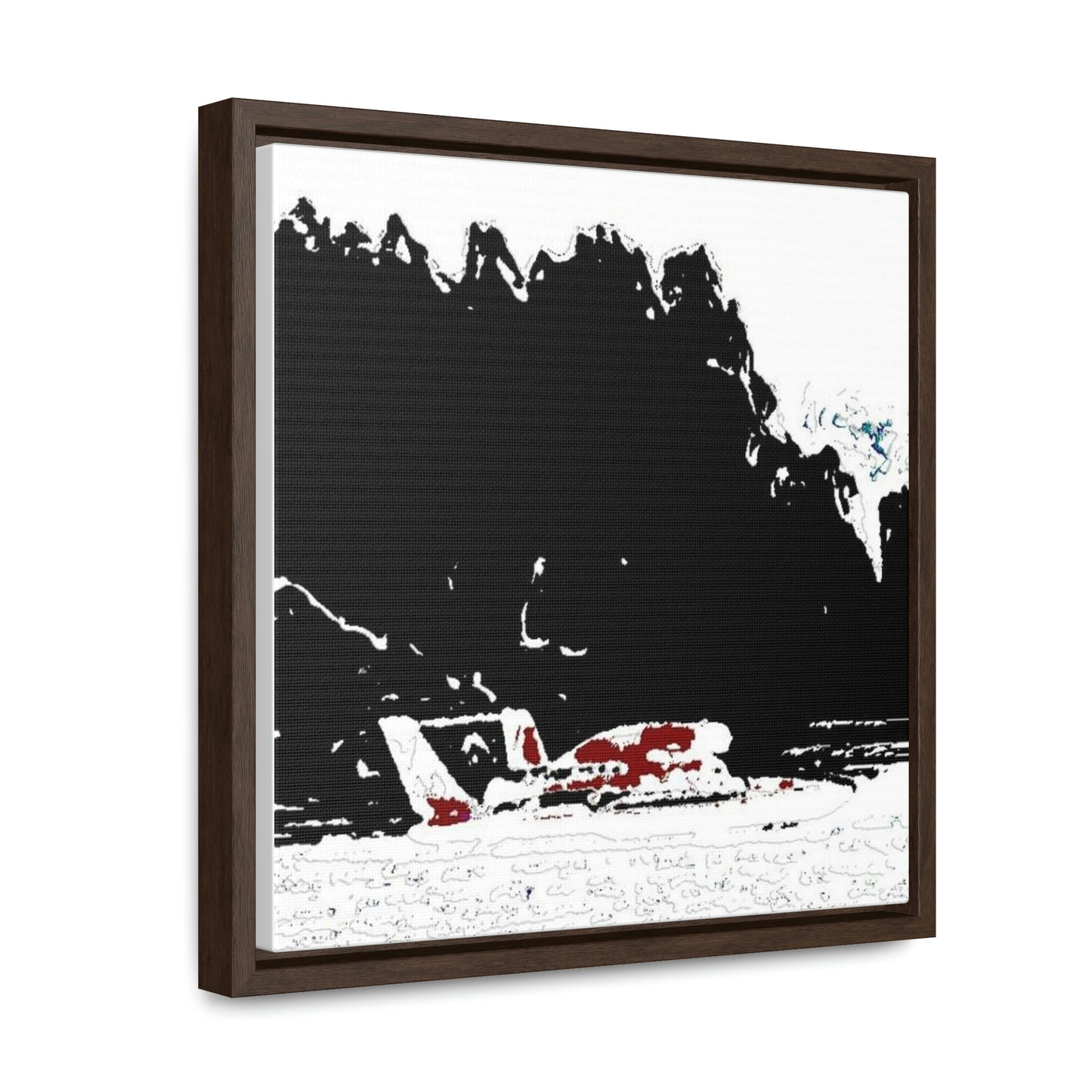 Gallery Canvas Wraps, Square Frame ...  Seattle Columbia Cup On Lake Washington ... "Dave Wilcox Heads For The Win" ... Associate Gift-Photo ... Original Works ...