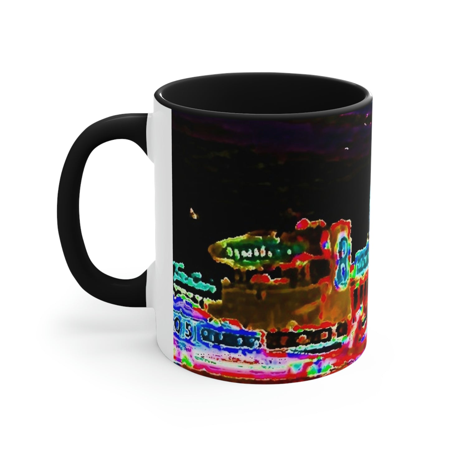 Accent Coffee Mug, 11oz ... "No.9 Fishermen's Grotto - Fishermen's Wharf, SF, California" ... Family Archives: 1970's ... Original Works ...