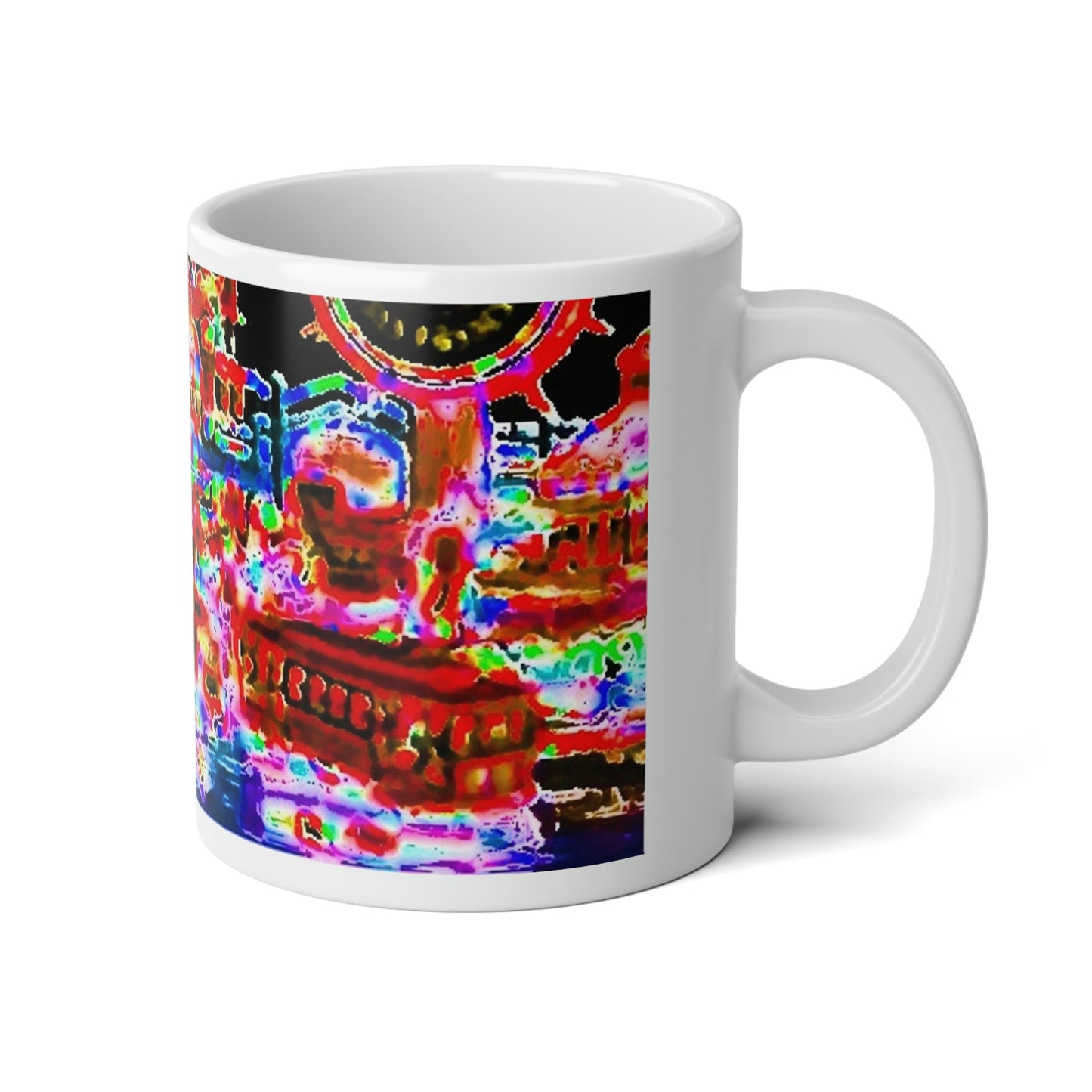 Jumbo Mug, 20oz ... "No.9 Fishermen's Grotto - Fishermen's Wharf, SF, California" ... Family Archives: 1970's ... Original Works ...